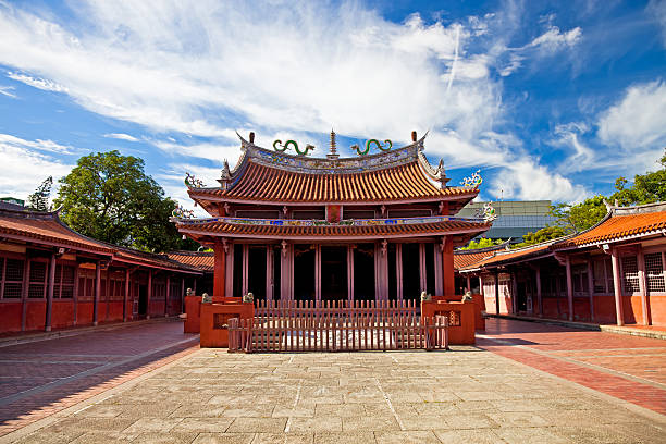 Tainan Confucius Temple, Taiwan stock photo