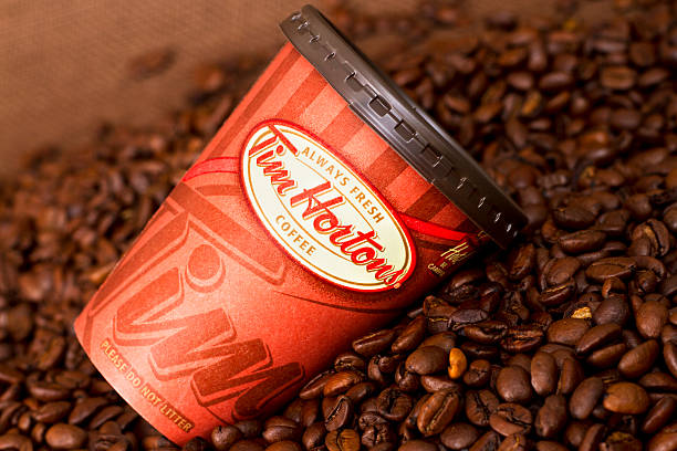 Take-out Tim Hortons  Coffee Cup stock photo