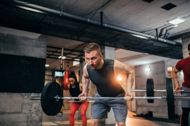 Barbell Row Stock Photos Pictures Royalty Free Images Istock