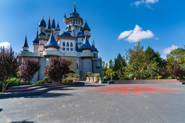 Tale castle in the Sazova park / Eskisehir, Turkey stock photo