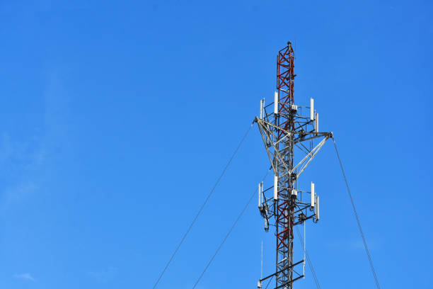 Tall Communication Tower stock photo