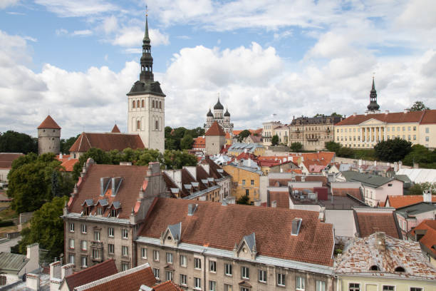 Tallinn Old Town, Estonia stock photo