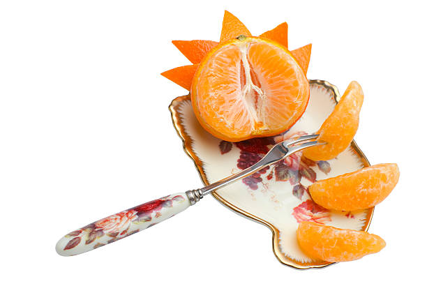 Tangerine segments | Isolated stock photo