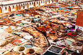 istock Tannery in the souk of arrakesh - Morocco 1040018392