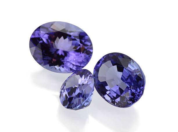 Tanzanite Stone  zoisite stock pictures, royalty-free photos & images