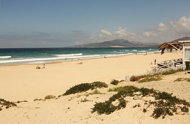 Tarifa beach stock photo