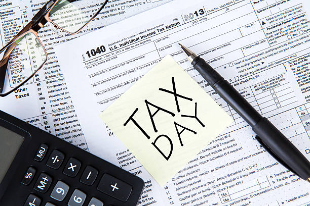 Tax Day Concept stock photo