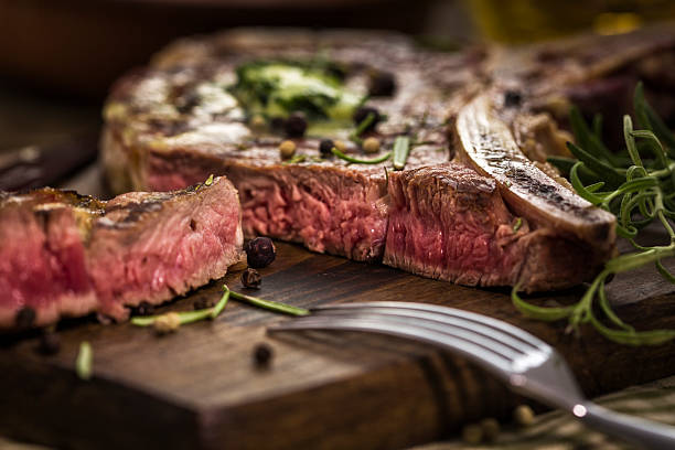 T-Bone Steak stock photo
