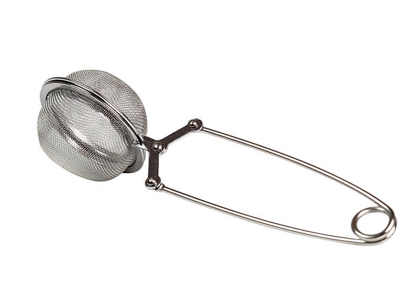 Tea Strainer. Infuser. Isolated with clipping path. stock photo