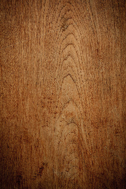 チーク材の背景にドロップシャドウ垂直 - wood texture ストックフォトと画像