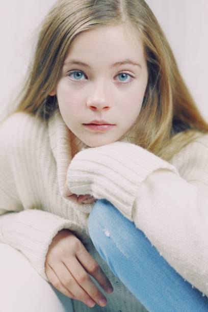 Blue eyes girl model