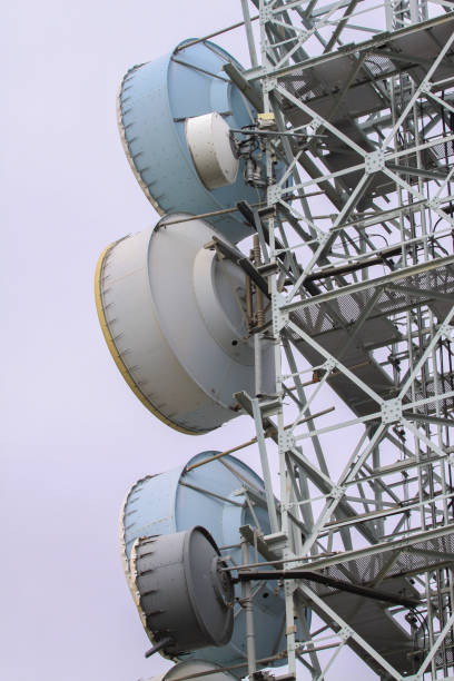 telecom tower with antennas of mobile signal - satellite stockholm bildbanksfoton och bilder