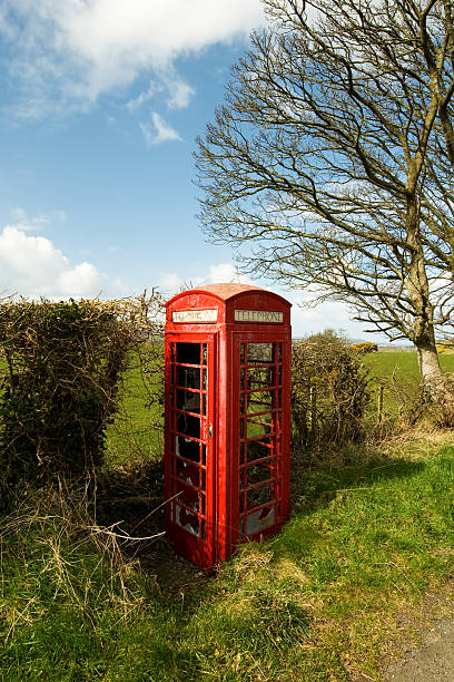 Telephone cabin stock photo