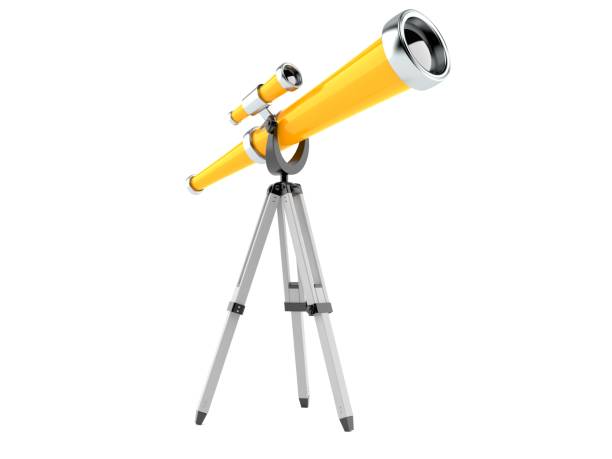 Telescope Telescope isolated on white background telescope stock pictures, royalty-free photos & images
