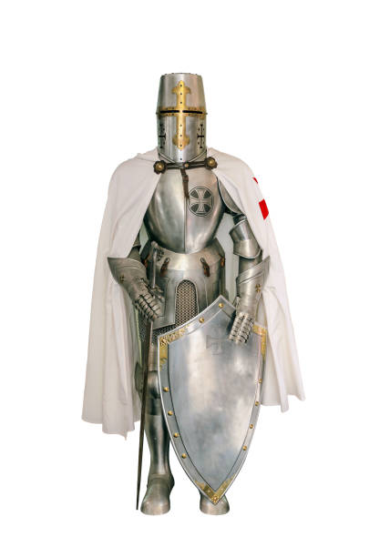 Templar knight Templar knight isolated over a white background armour of god stock pictures, royalty-free photos & images