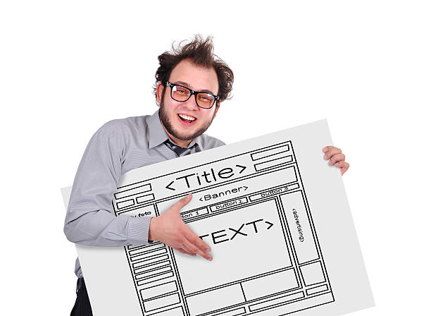 template webpage stock photo