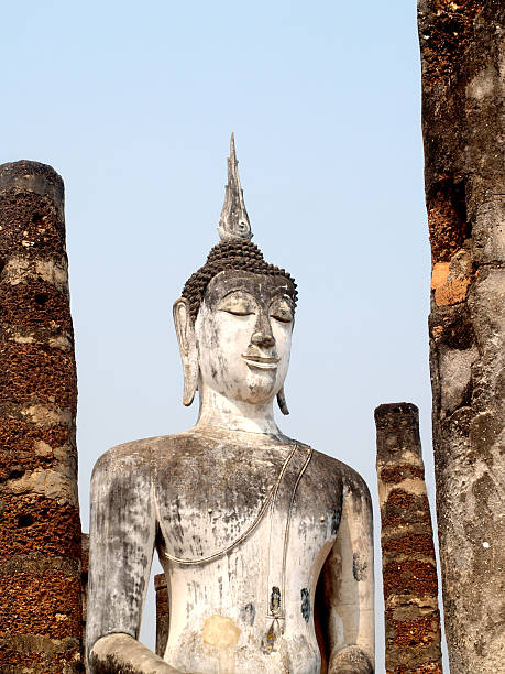 Temple Buddha Statue in Sukhothai Historical Park,Thailand
