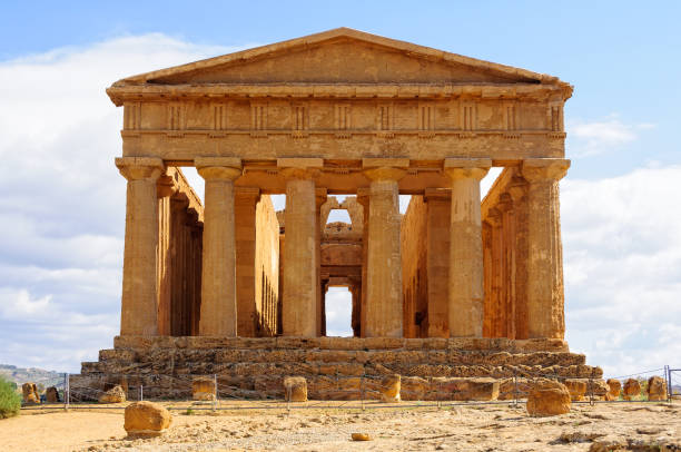 Temple of Concordia - Agrigento stock photo