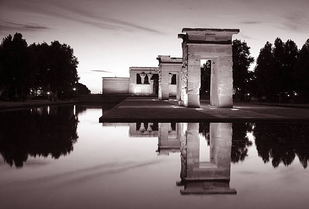 Temple of Debod, Madrid stock photo