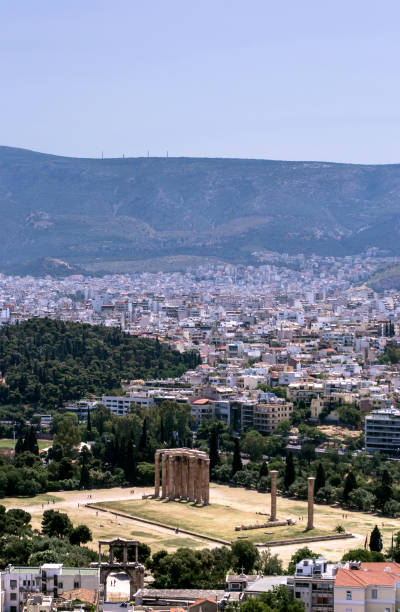 Temple of Olympian Zeus stock photo