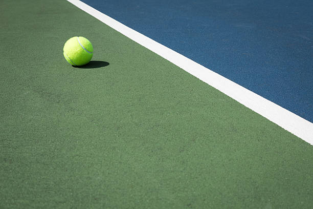 Tennis ball stock photo