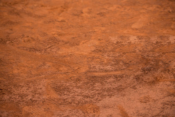 Tennis clay court background stock photo
