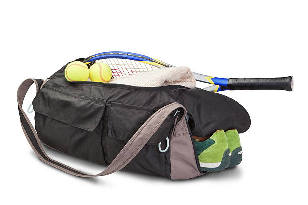 Tennis sports bag. stock photo