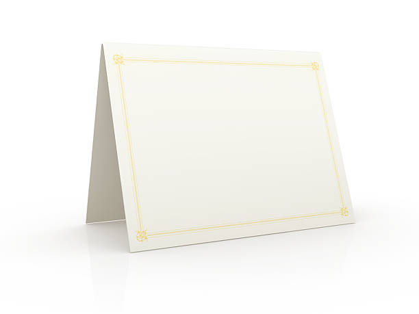 Tented blank white card on a white surface file_thumbview/18436065/1 caenorhabditis elegans stock pictures, royalty-free photos & images