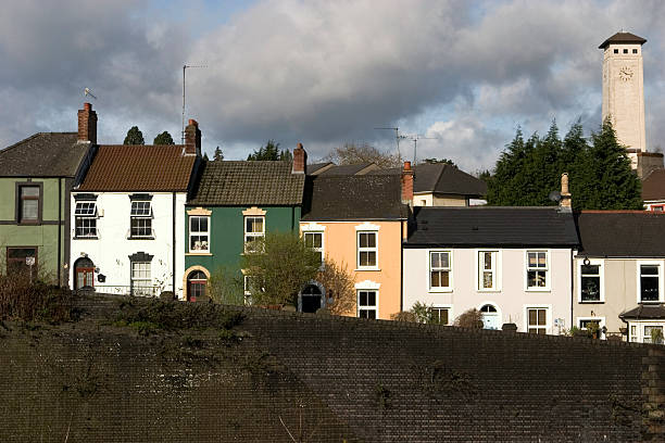Terrace Houses (Wales) stock photo