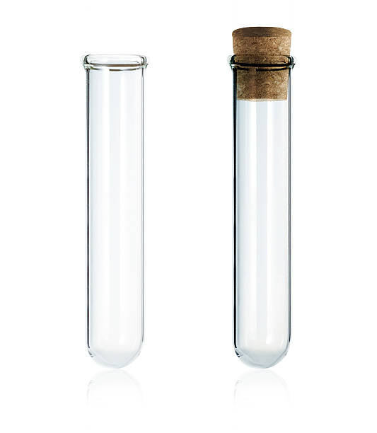 Test tube empty laboratory test tube with cork isolated on white background test tube stock pictures, royalty-free photos & images