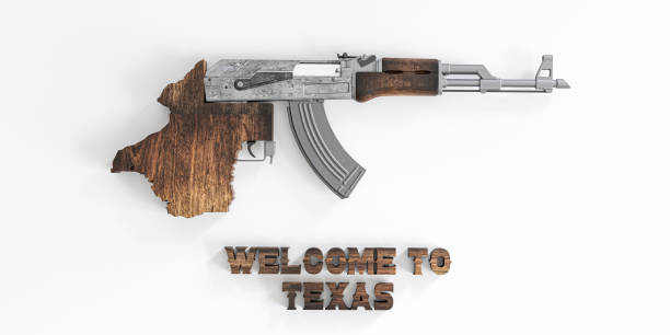 Texas riffle Texas riffle isolated on white background 3d illustration texas school shooting stock pictures, royalty-free photos & images