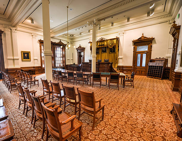 Texas State Capitol Supreme Court, Austin, Texas Austin, Texas - March 7, 2014: The Supreme Court of the Texas State Capitol building on March 7, 2014 in Austin, Texas. texas supreme court stock pictures, royalty-free photos & images