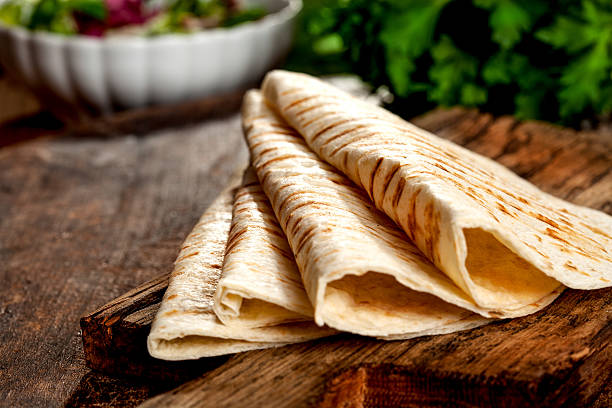 TexMex Ingredients - Tortillas stock photo