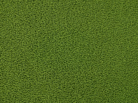 Texture Background Of The Green Plastic Doormat Stock Photo
