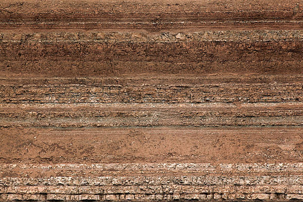 texture layers of earth stock photo