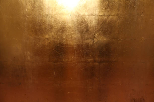 textura de placas metall oro - copper texture fotografías e imágenes de stock