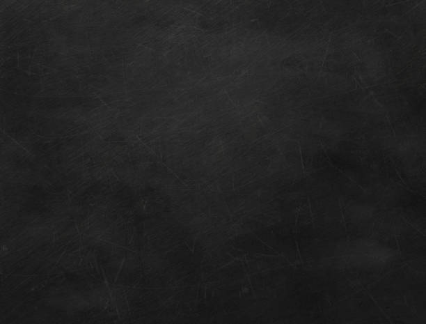 Texture of black blank chalkboard. Old school chalkboard scratched. chalkboard visual aid stock pictures, royalty-free photos & images