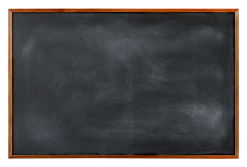 Textured Blackboard With Brown Border Stock Photo - Download Image Now ...