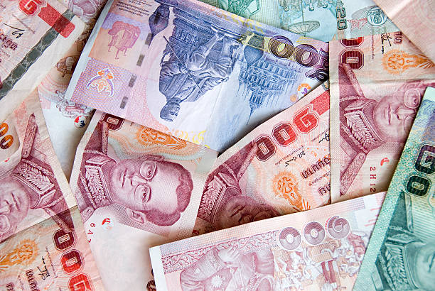 Thai currency stock photo