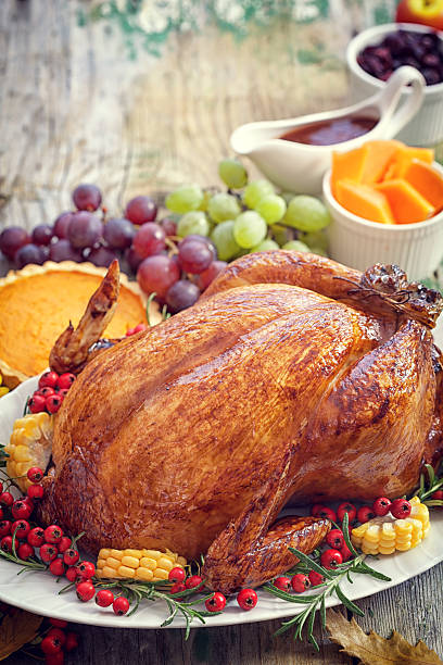 Thanksgiving Turkey dinner stock photo