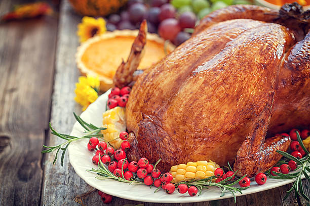 Thanksgiving Turkey dinner stock photo