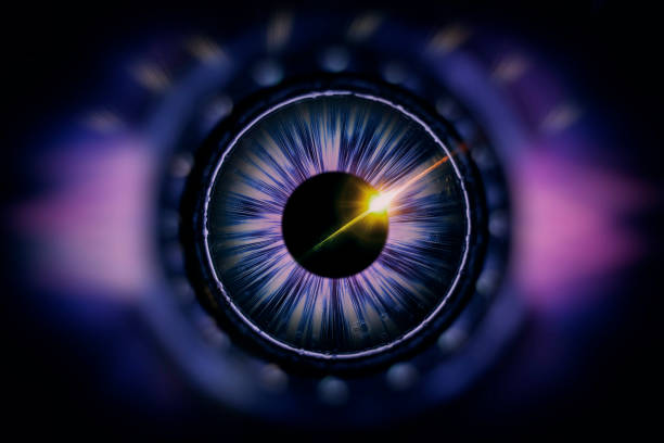 The abstract eye stock photo