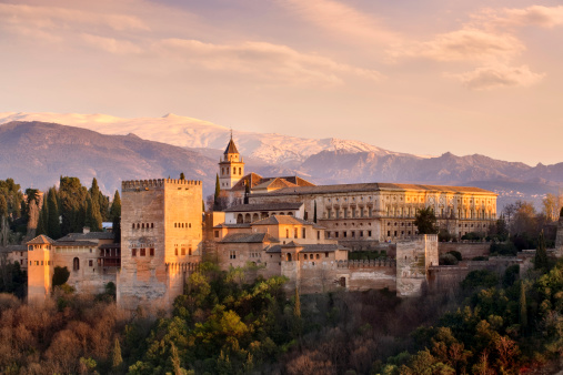 The Alhambra in Granada southern of Spain