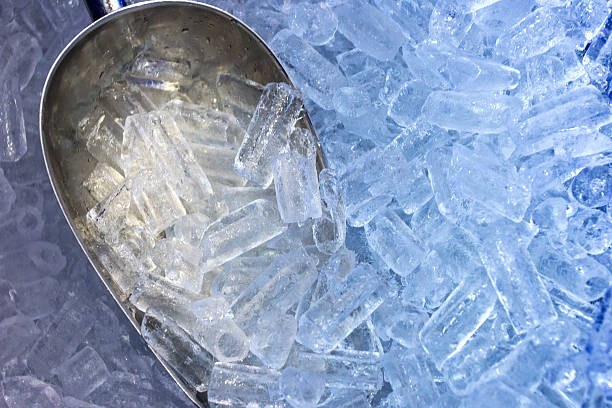The aluminum scoop and ice The aluminum scoop and ice machine stock pictures, royalty-free photos & images