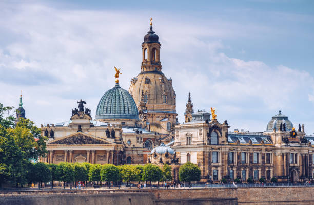 The ancient city of Dresden, Germany. Historical and cultural center of Europe. The ancient city of Dresden, Germany. Historical and cultural center of Europe. elbe river stock pictures, royalty-free photos & images