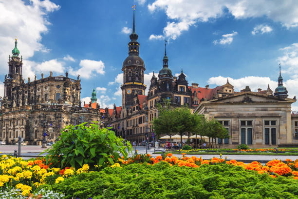 The ancient city of Dresden, Germany. Historical and cultural center of Europe. The ancient city of Dresden, Germany. Historical and cultural center of Europe. bruehl stock pictures, royalty-free photos & images