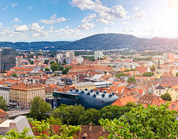 The Austrian city Graz stock photo