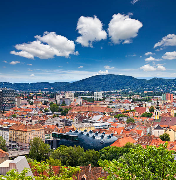 The Austrian city Graz stock photo