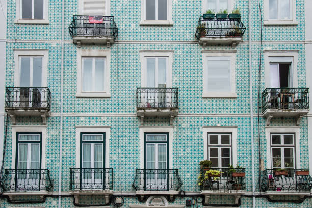 The Azulejo of Alfama, Lisboa stock photo