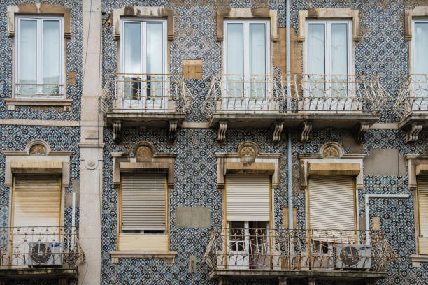 The Azulejo of Alfama, Lisboa stock photo
